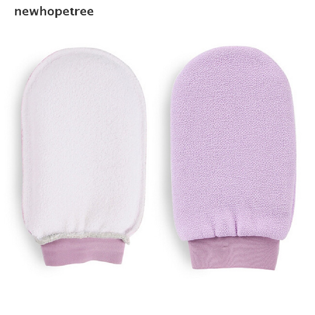 Găng tay đi tắm Xơ Mướp Tẩy Tế Bào Chết massage Toàn Thân