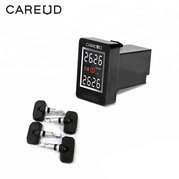 Cảm biến áp suất lốp gắn van trong ô tô, lắp nút chờ sẵn trên xe. Thương hiệu cao cấp Careud FX926NF+