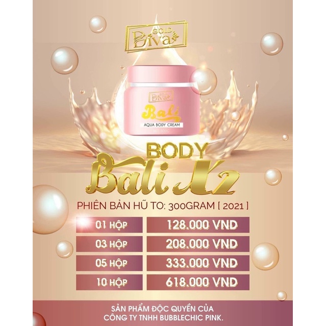 Sỉ kem dưỡng thể Body Bali