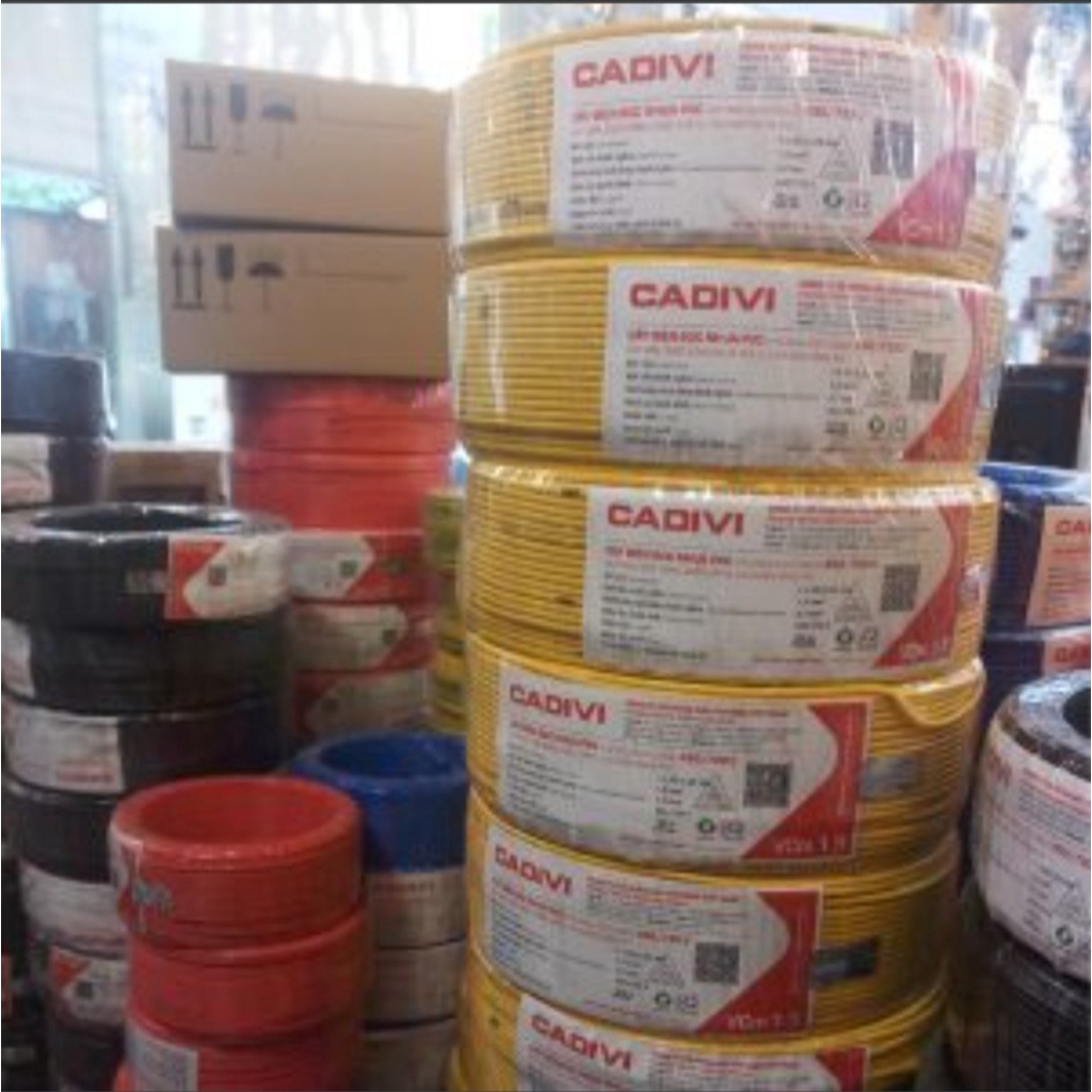 Dây điện đôi Cadivi hàng chính hãng 2x0,75mm, 2x1,5mm, 2x2,5mm - Bán lẻ theo mét