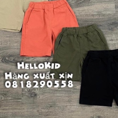 Q163 - Quần soc cotton da cá uni bé trai &amp; bé gái