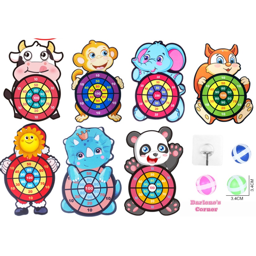 Bảng ném số hình bò sữa 30*43 cm