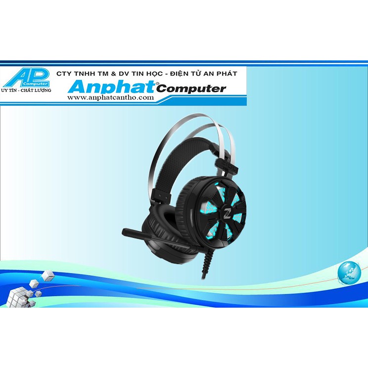 Tai nghe chụp tai Zidli ZH7 âm thanh 7.1 led 7 màu - Hàng Chính Hãng - Bảo hành 12 tháng