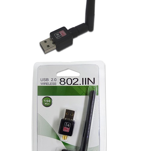 USB Wifi - USB thu Wifi 802.11n Cho Máy Bàn, Đầu thu kỹ thuật số youtube Có Anten - USB WIFI CHÍNH HÃNG