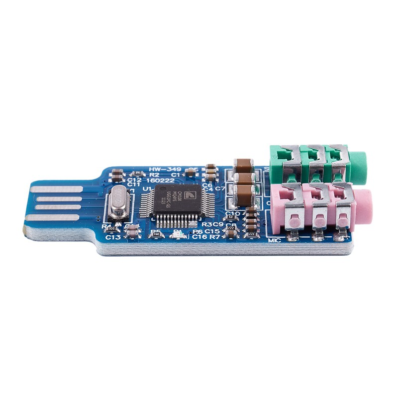 Free driver USB Sound Card CM108 USB Sound Card Chip Blue