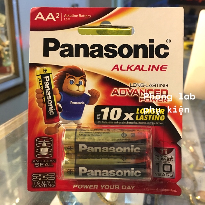 Pin AA/AAA Panasonic Alkaline cao cấp, Xả pin chậm, Không chảy nước