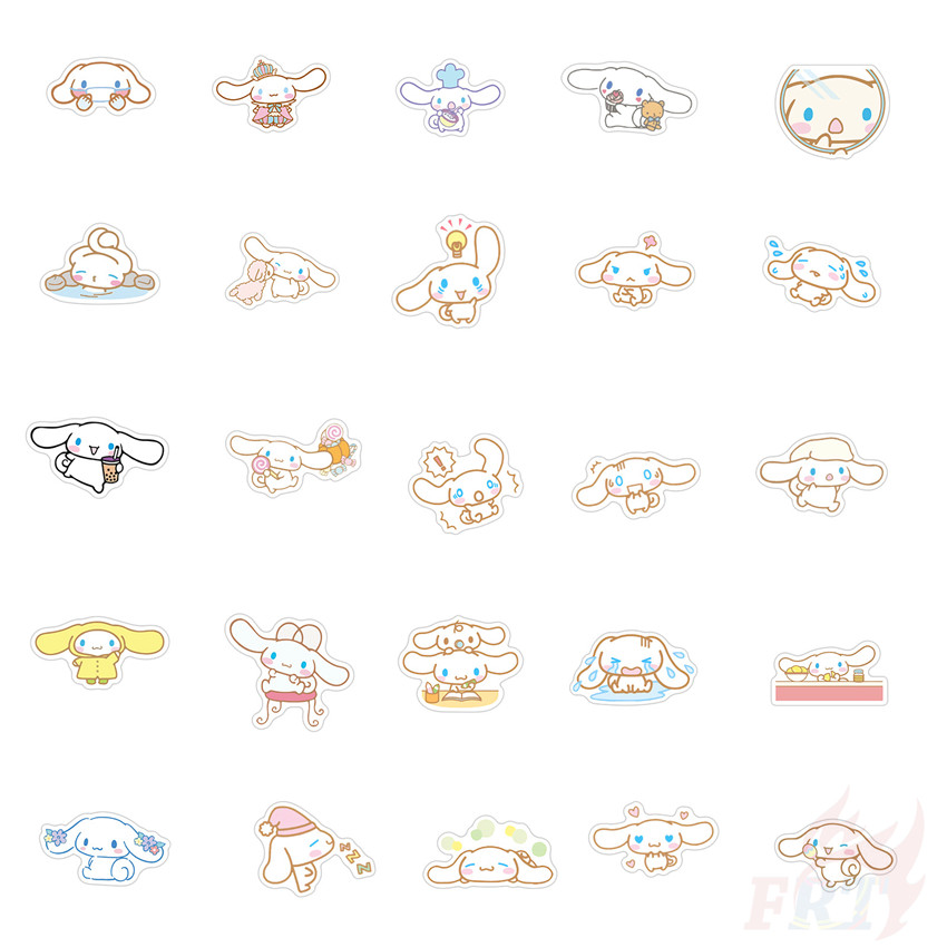 ❉ Cinnamoroll Series 01 - Sanrio Character Stickers ❉ 50Pcs/Set Waterproof DIY Fashion Decals Doodle Stickers