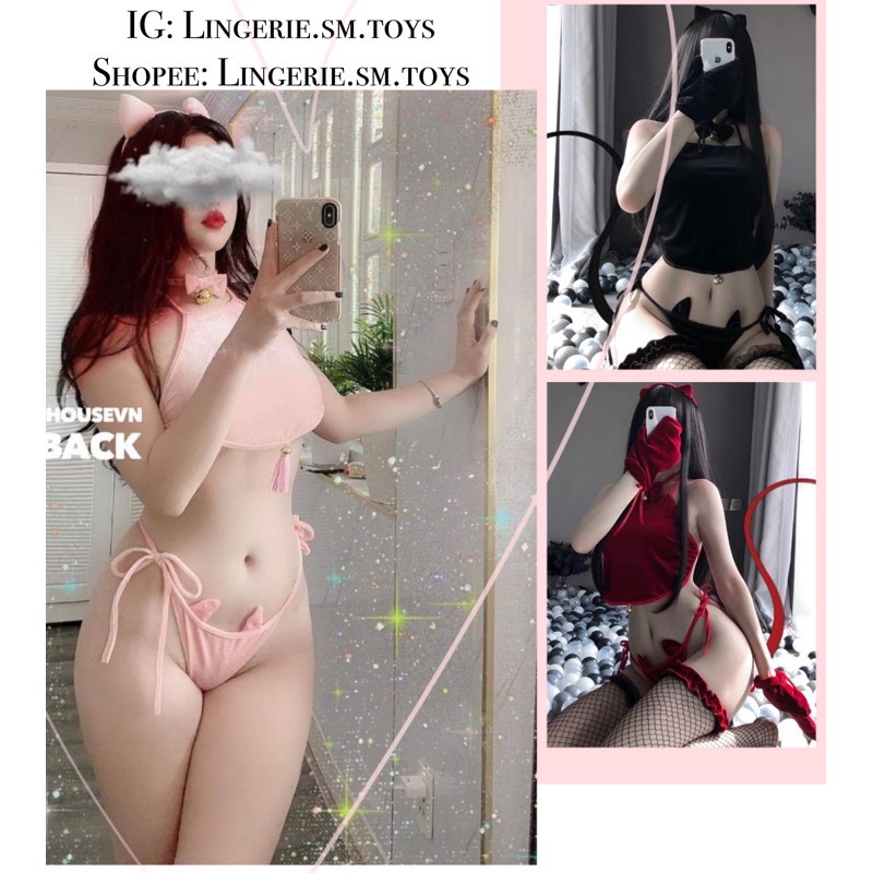 Cosplay Bé Mèo Dễ Thương (Set Full Phụ Kiện Đi Kèm Siêu Xinh)| Set Yếm Mèo 🐈