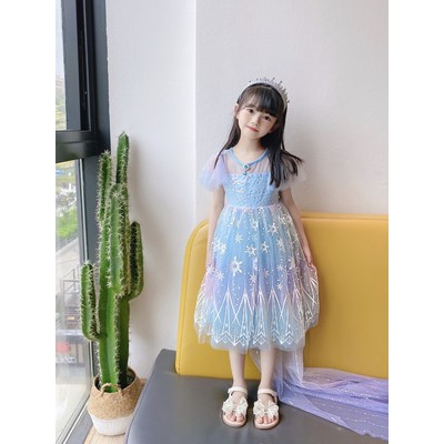 Đầm Hóa Trang Công Chúa Elsa Cho Bé Gái