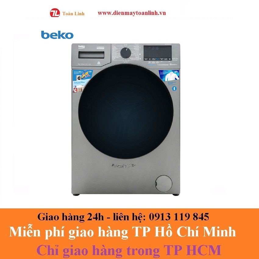 Máy giặt Beko WCV9749XMST Inverter 9 kg - Chính hãng