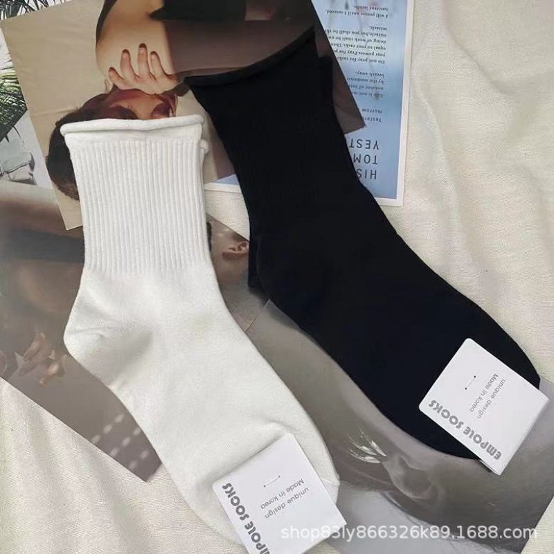 Vớ Cổ Thấp Màu Trơn Thoáng Khí Phong Cách Yang Mi Thời Trang Hàn Quốc Cho Nữ