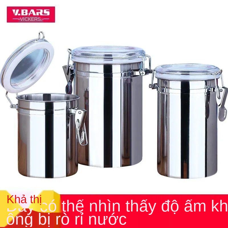 Nhà máy bán trực tiếp bồn chứa kín khí bằng thép không gỉ sữa bột trà chống ẩm cà phê hạt thực phẩm