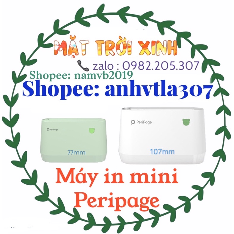 Máy in nhiệt mini PERIPAGE A9 A9s A9pro A9max A9smax 🎉 tặng ốp hoặc giấy in