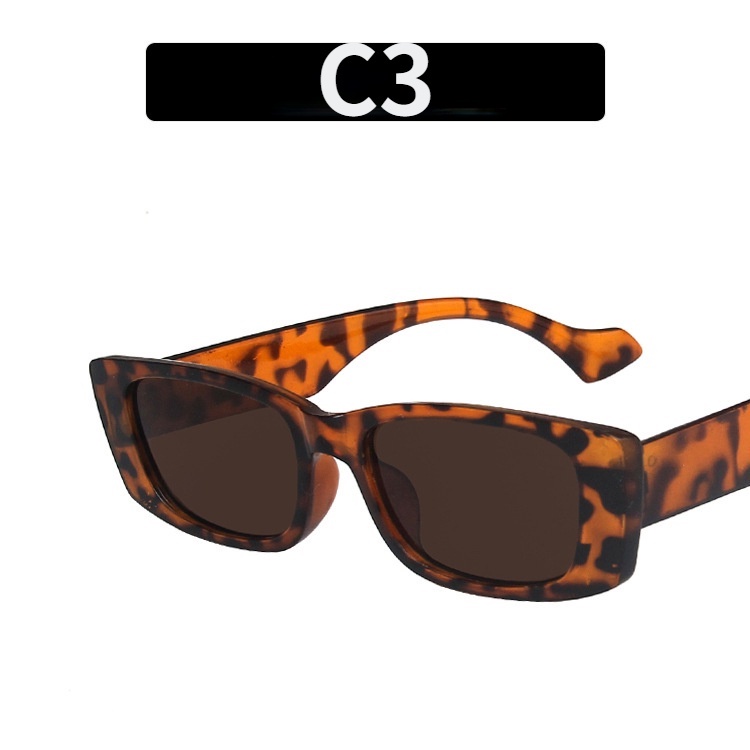 (YUZHU) INS Fashion Small Frame Square Retro Sunglasses for Women/Men