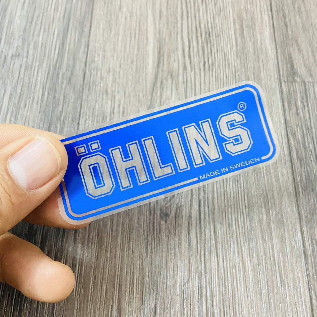 (1 TEM) TEM KÉO LỤA MẪU OHLINSS TRANG TRÍ XE SIÊU CHẤT