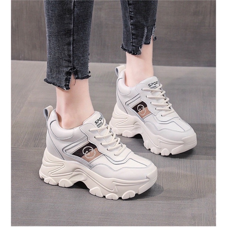 Giày thể thao gucci độn đế 7cm