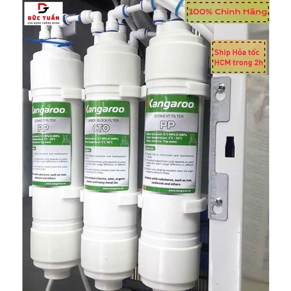 Bộ lõi lọc 123 Kangaroo - Lõi đúc dùng cho cây nước nóng lạnh KG61A3 - Hàng chính hãng - Ship hỏa tốc HCM trong 2h