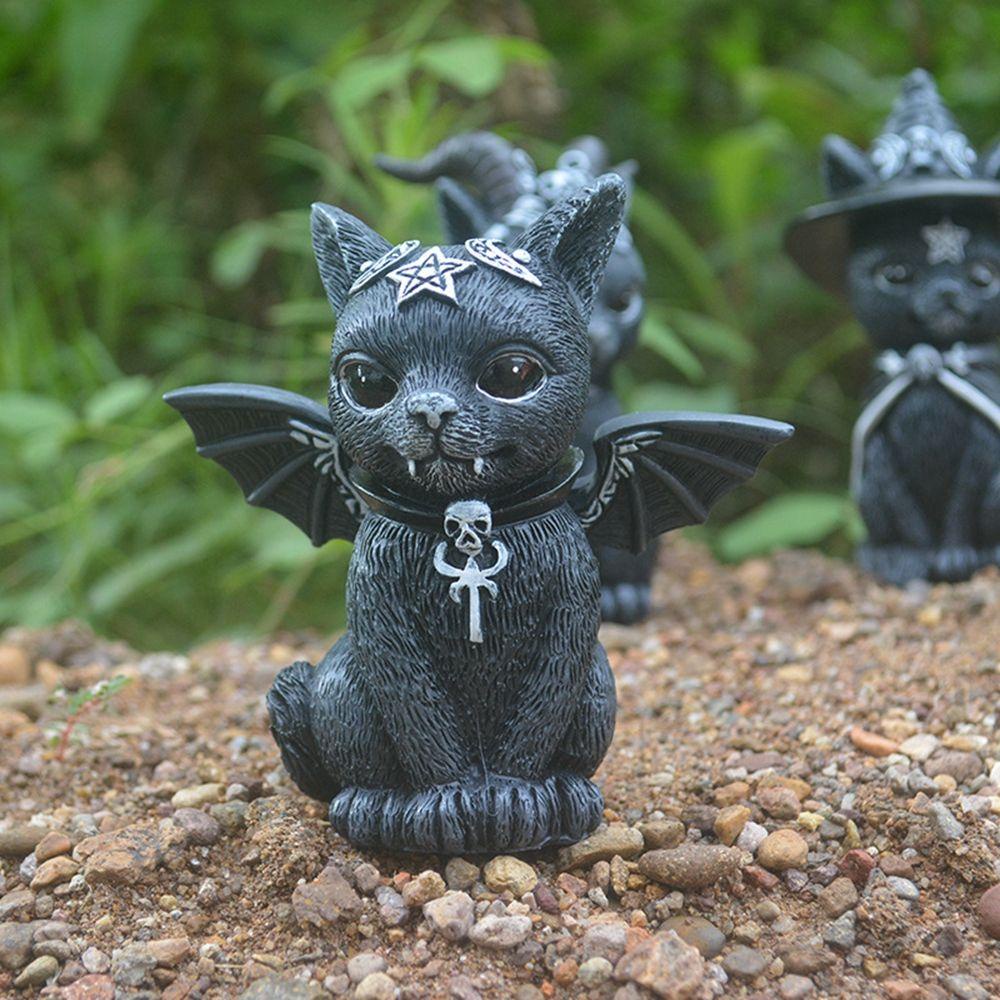 Mèo Phép Thuật Dễ Thương Dùng Trang Trí Sân Vườn / Phòng Halloween