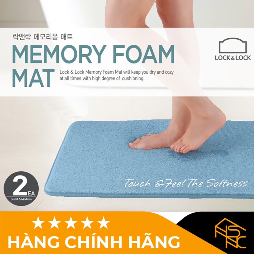 Thảm chùi chân Memory Foam Lock&amp;Lock - size S - LLMAT510