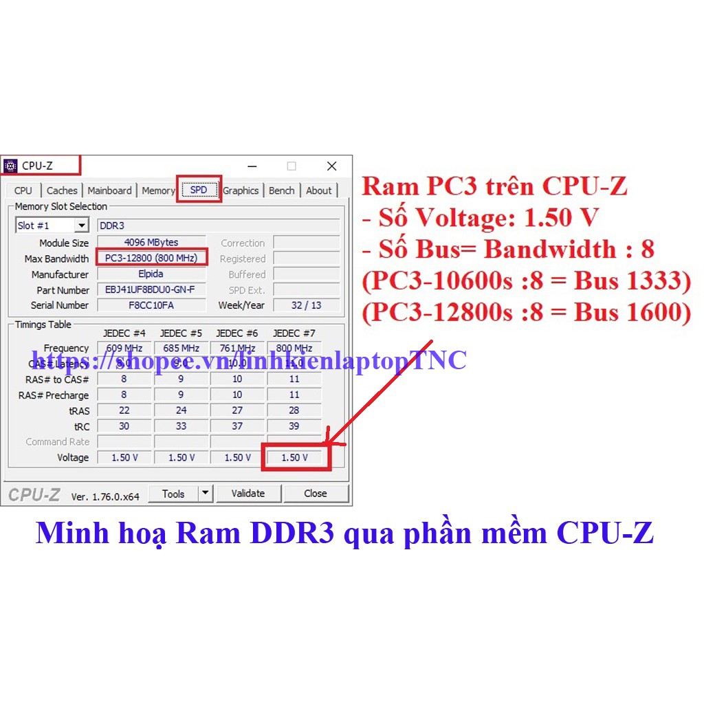 RAM Laptop 2Gb DDR3 cũ tháo máy Bus 1333 / Bus 1600 / Bus 1066 MHz (Ram Laptop PC3-2G cũ)