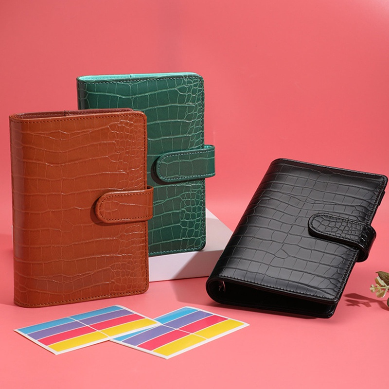 Sổ Tay Bìa Da Đựng Giấy Tờ Khổ A6 Dành Cho Người Lớn