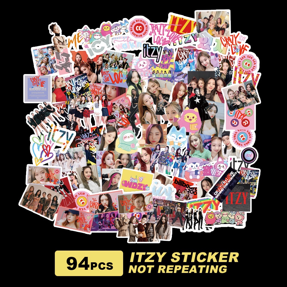 Miếng dán trang trí hình nhóm nhạc BLACKPINK ITZY SEVENTEEN NCT127 Stray Kids TWICE GOT7 TXT