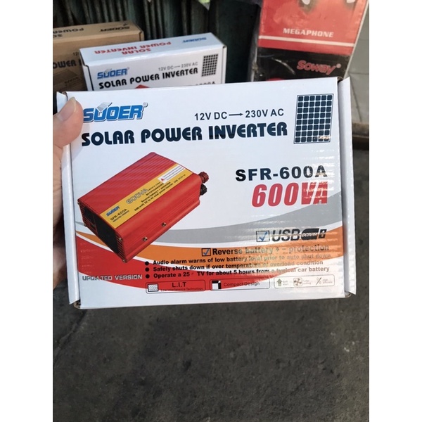 Bộ Chuyển Biến Đổi Điện 12V DC Ra 220V AC(600W)