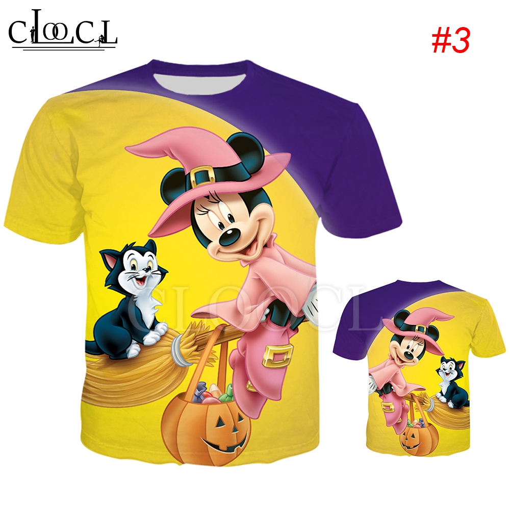 Áo Thun Nam In Hình Chuột Mickey Hoạt Hình 3d 2021