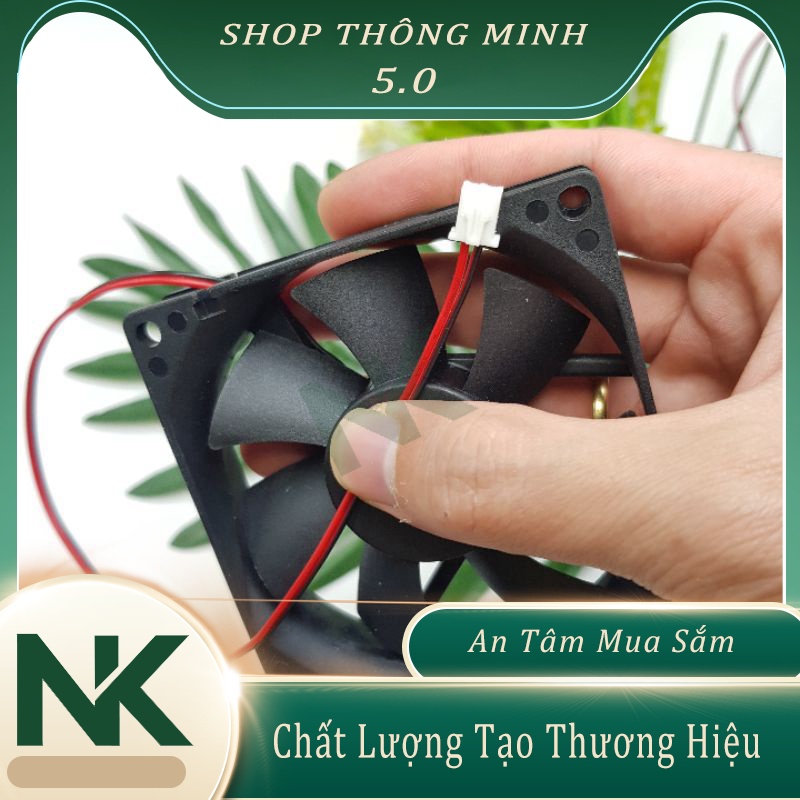 Quạt Tản Nhiệt 5V 8x8CM 3200RPM 2 Chân Quạt làm mát điện thoại máy tính ShopThongMinh