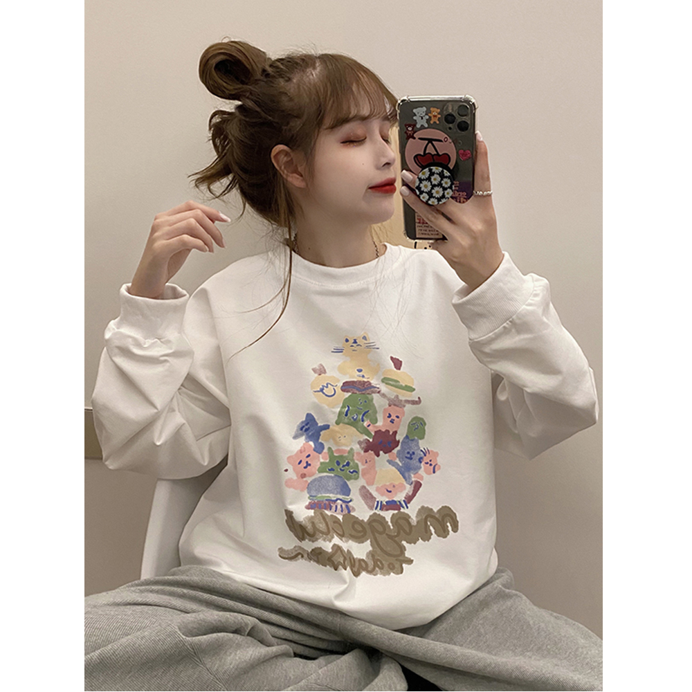 NRVP 2020 new autumn and winter Korean version clothes of the large size sweater outerwear jacket women loose top