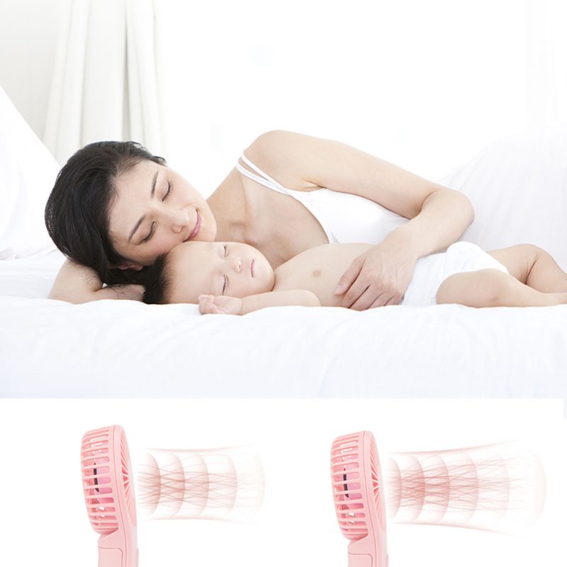 Quạt Cầm Tay Nhỏ Gọn 2 Tốc Độ Không Ồn