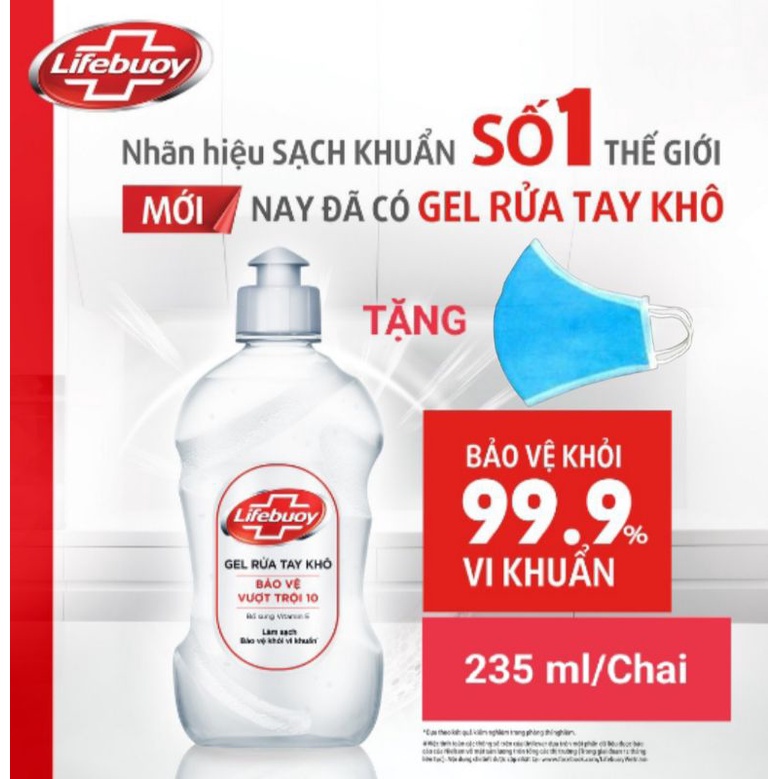 MUA 1 TẶNG 1 - Gel rửa tay khô Lifebuoy