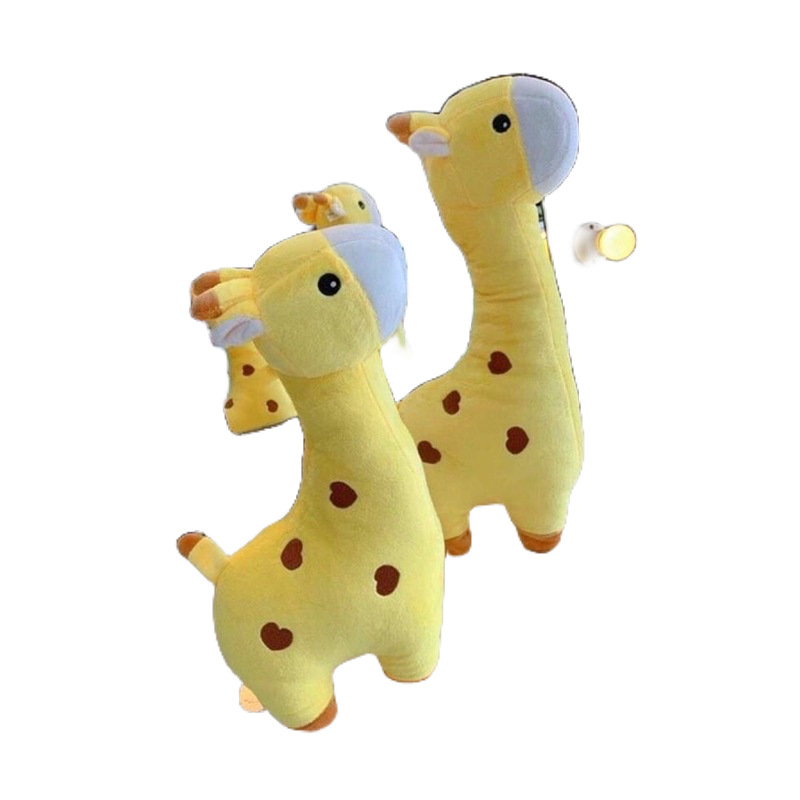 Thú gấu nhồi bông Hươu cao cổ, gối ôm cho bé an toàn siêu mềm mịn dài 50cm.SANBEO.VN