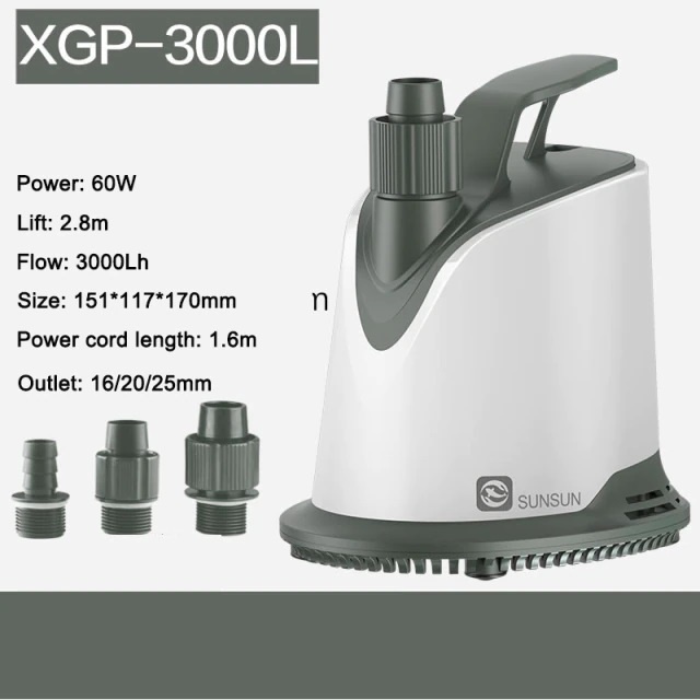 Máy Bơm Chìm Hút Đáy Cao Cấp MST SUNSUN XGP  15W 20W 40W 60W 90W - Hút Cặn Đáy Siêu Êm,