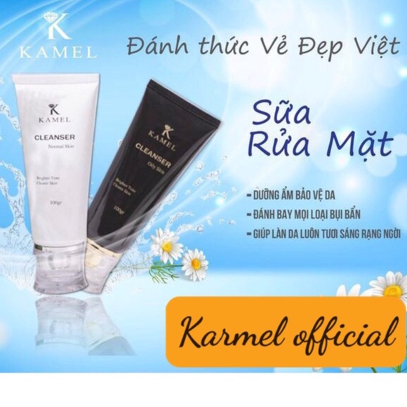Sữa Rửa mặt kamel  Cleanser Normal skin, kem dưỡng ẩm da mặt chuyên dành cho da dầu và da mụn