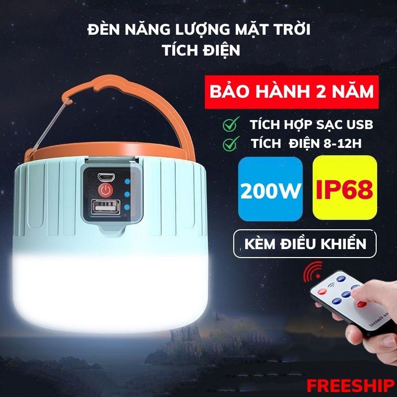 Đèn Ngoài Trời, Đèn Năng Lượng Mặt Trời Siêu Sáng Tích Hợp Sạc, Đèn Năng Lượng Mặt Trời ASAKI