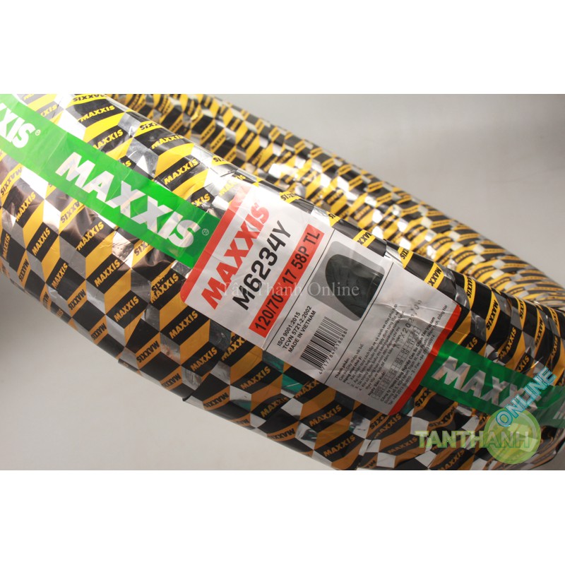 Vỏ 120/70- 17 M6234Y 58P TL Maxxis