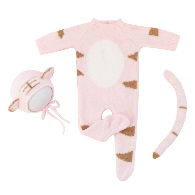 Bộ Áo Liền Quần Hình Chú Hổ Dễ Thương Dùng Chụp Ảnh Cho Bé Sơ Sinh