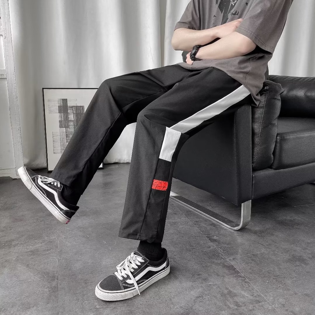 Quần Thể Thao Ống Rộng Thời Trang Xu Hướng Hàn Quốc Cho Nam