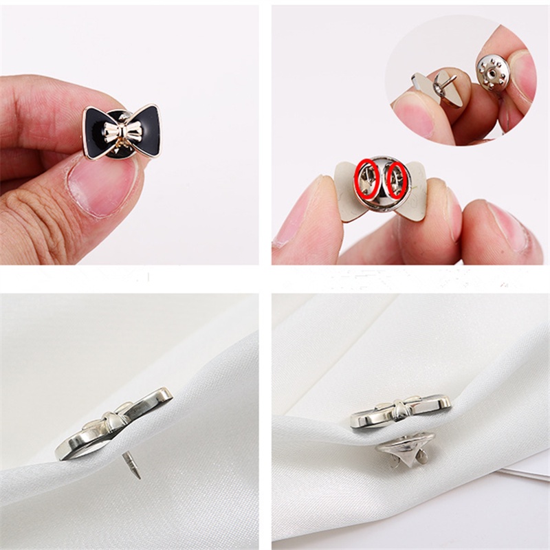 Set 10 Nút Cài Có Thể Tháo Rời Chống Chói Chuyên Dụng Cho Áo Khoác Cardigan