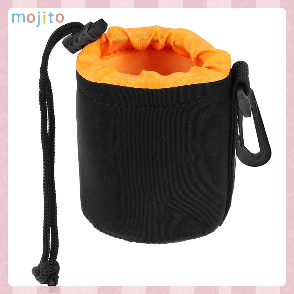 MOJITO Waterproof Soft Neoprene Camera Lens Pouch Bag Drawstring Protector Case