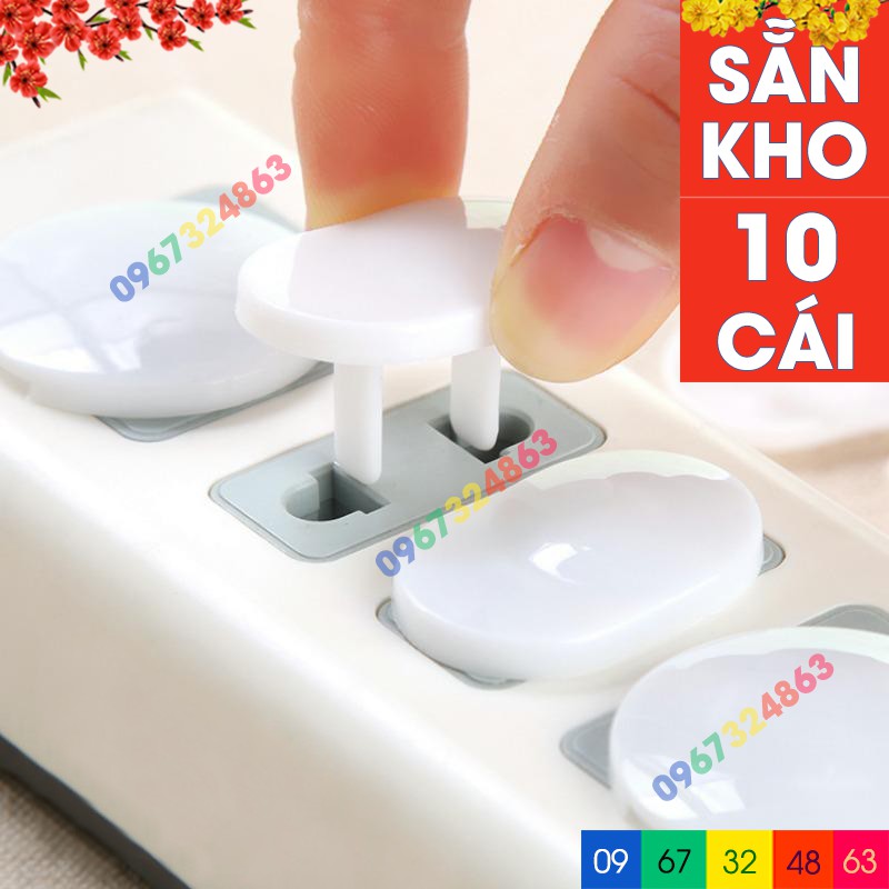 Combo 10 bịt ổ điện CAO CẤP an toàn cho bé