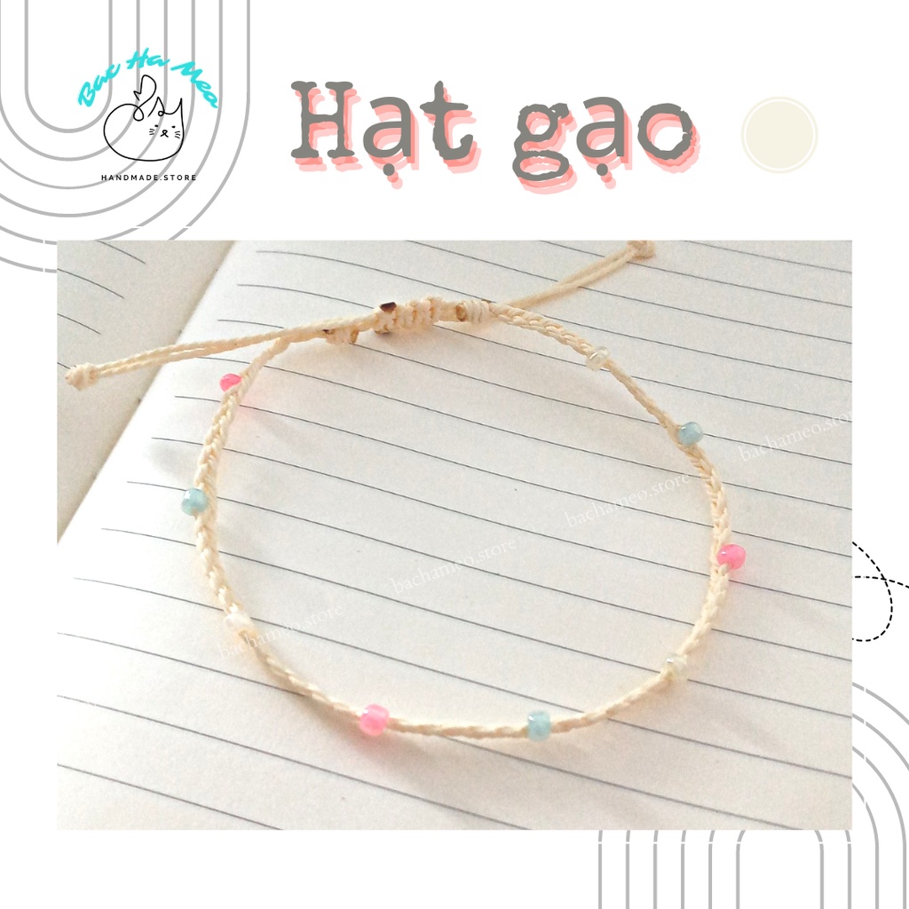Vòng hạt gạo  - Vòng waterproof - BacHaMeo.Store