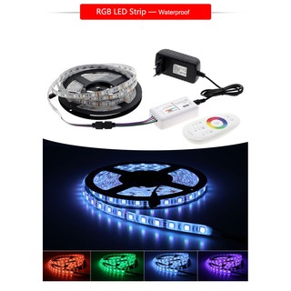 Dây đèn Led đổi màu 5m chống nước  + bộ chỉnh màu cảm ứng sử dụng trang trí nội thất ....