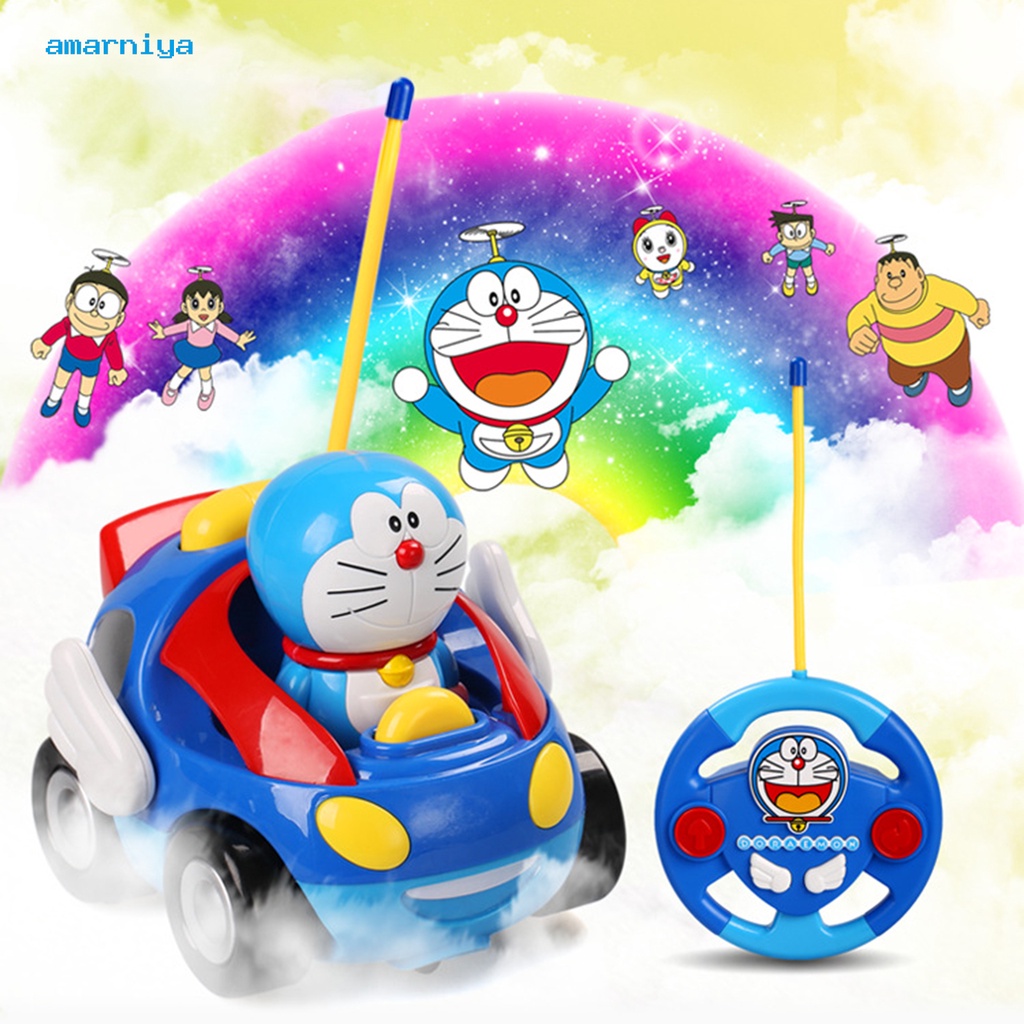 Đồ chơi xe hơi điều khiển từ xa thiết kế nhân vật hoạt hình Doraemon