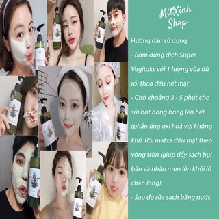 Sữa Rửa Mặt Thải Độc Rau Củ 3 In 1 Super Vegitoks Cleanser