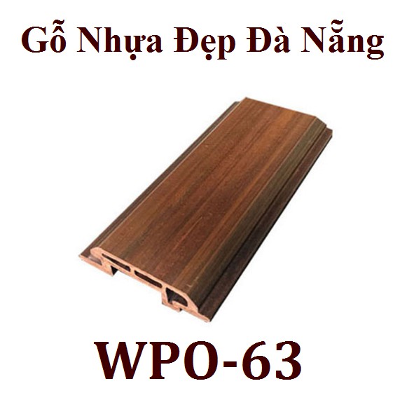 Tấm ốp trần - ốp tường phẳng WPO-63 (769K/m2), gỗ composite giá rẻ Đà Nẵng