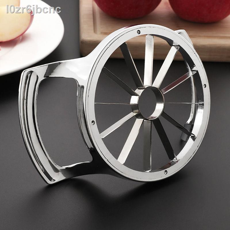 ♚ ❄ HOT- ❀Dụng cụ cắt táo bằng thép không gỉ, thiết bị trái cây lớn, gọt vỏ, rỗ, tách máy thái, chia