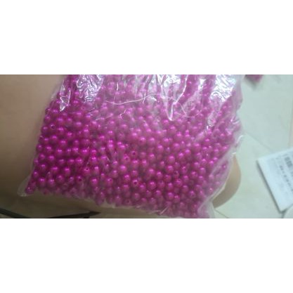 Hạt nhựa  trai 100g,hạt cườm,hạt bẹt tròn 8li trang trí ,handmade, xâu vòng