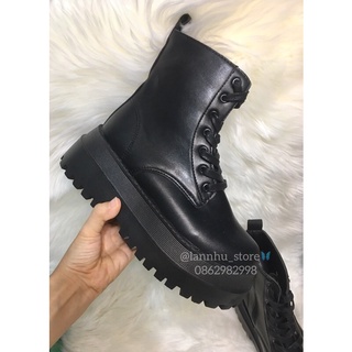 (CÓ BIG SIZE)- hàng sẵn Giày boot cao cổ chiến binh ngắn